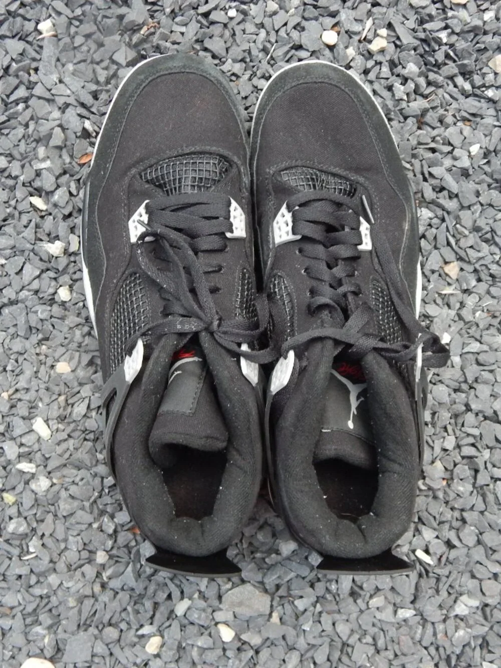 Air Jordan 4 Retro Rare Air Black Sneakers Mens Size 11.5 ****